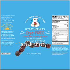 Black Cherry – Dye-FREE Sugar-Free Ready-to-Use Snow Cone & Shaved Ice Syrup – 16 Fl oz