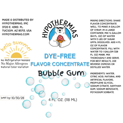 Bubble Gum – Dye-FREE Flavor Concentrate – For Snow Cone & Shaved Ice Syrup