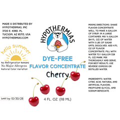 Cherry – Dye-FREE Flavor Concentrate – For Snow Cone & Shaved Ice Syrup