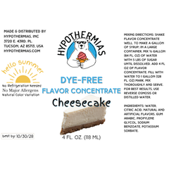 Cheesecake – Dye-FREE Flavor Concentrate – For Snow Cone & Shaved Ice Syrup