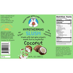Hypothermias SUGAR FREE Slush | Monk Fruit | Coconut (Half Gallon)