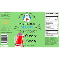 Hypothermias SUGAR FREE Slush | Monk Fruit | Cream Soda (Red) (Half Gallon)