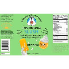 Hypothermias SUGAR FREE Slush | Monk Fruit | Dreamcicle (Half Gallon)