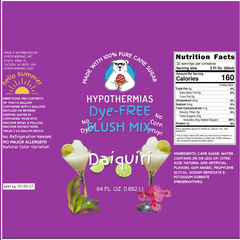 Daiquiri - Dye-FREE Slush Syrup Concentrate – Half Gallon (64 Fl oz)