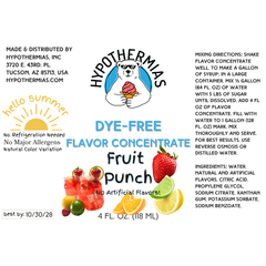 Fruit Punch – Dye-FREE Flavor Concentrate – For Snow Cone & Shaved Ice Syrup