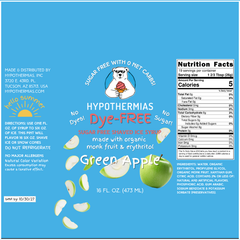 Green Apple – Dye-FREE Sugar-Free Ready-to-Use Snow Cone & Shaved Ice Syrup – 16 Fl oz