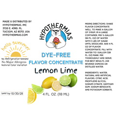 Lemon Lime – Dye-FREE Flavor Concentrate – For Snow Cone & Shaved Ice Syrup