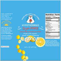 Lemon – Dye-FREE Sugar-Free Ready-to-Use Snow Cone & Shaved Ice Syrup – 16 Fl oz