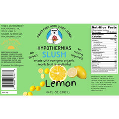 Hypothermias SUGAR FREE Slush | Monk Fruit | Lemon (Half Gallon)