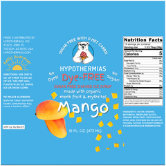 Mango – Dye-FREE Sugar-Free Ready-to-Use Snow Cone & Shaved Ice Syrup – 16 Fl oz