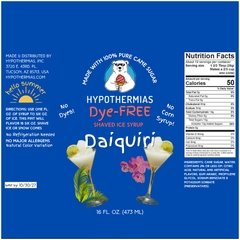 Daiquiri - Dye-FREE Ready-to-Use Snow Cone & Shaved Ice Syrup - 100% Pure Cane Sugar