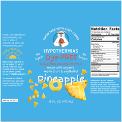 Pineapple – Dye-FREE Sugar-Free Ready-to-Use Snow Cone & Shaved Ice Syrup – 16 Fl oz