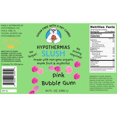 Hypothermias SUGAR FREE Slush | Monk Fruit | Pink Bubble Gum (Half Gallon)