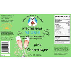 Hypothermias SUGAR FREE Slush | Monk Fruit | Pink Champagne (Half Gallon)