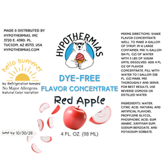 Red Apple – Dye-FREE Flavor Concentrate – For Snow Cone & Shaved Ice Syrup