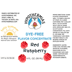 Red Raspberry – Dye-FREE Flavor Concentrate – For Snow Cone & Shaved Ice Syrup