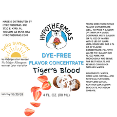 Tiger's Blood – Dye-FREE Flavor Concentrate – For Snow Cone & Shaved Ice Syrup