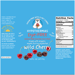 Wild Cherry – Dye-FREE Sugar-Free Ready-to-Use Snow Cone & Shaved Ice Syrup – 16 Fl oz