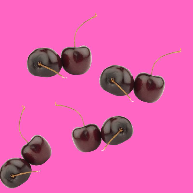 Fresh black cherries representing Hypothermias SUGAR FREE Dye-FREE Black Cherry Slush Syrup, perfect for keto, low-carb, and sugar-free slushies, a clear syrup with no artificial dyes.