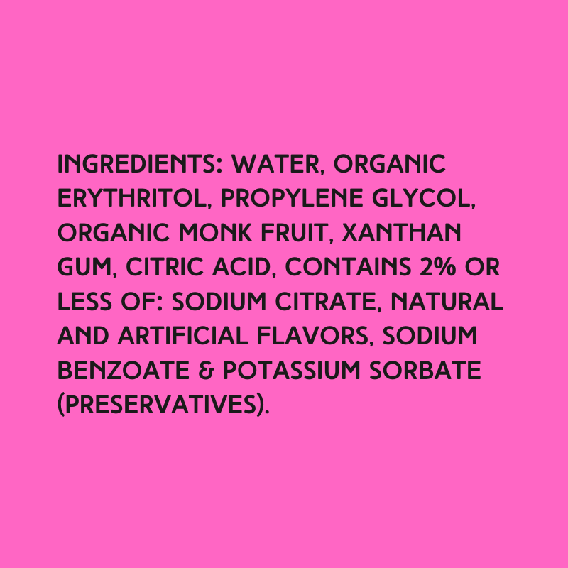 Blueberry Sugar Free Dye-FREE Slush Syrup by Hypothermias