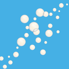 Pink bubble gum pieces on a vibrant sky blue background representing Hypothermias Bubble Gum SUGAR FREE | Dye-FREE Shaved Ice Syrup. Nostalgic sweet flavor, FREE & Clear, sugar free, dye free, keto-friendly with monk fruit & erythritol.