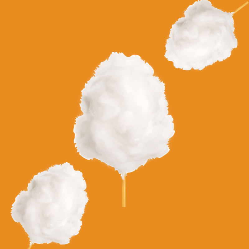 Wild Desert Dye-FREE Cotton Candy Coffee Syrup with non-GMO pure cane sugar, sweet cotton candy flavor