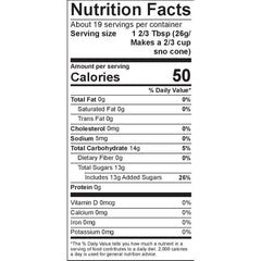 Wedding Cake - Dye-FREE Slush Syrup Concentrate – Half Gallon (64 Fl oz)