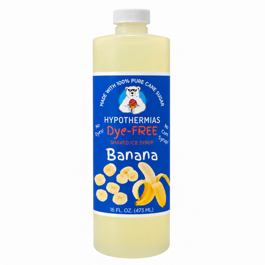 Hypothermias Blue Vanilla Dye-Free Shaved Ice and Snow Cone Syrup - 16 oz