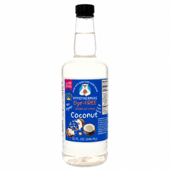 Coconut - Dye-FREE Ready-to-Use Snow Cone & Shaved Ice Syrup - 100% Pure Cane Sugar