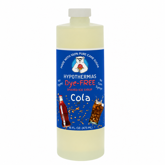 Hypothermias Cola Dye-Free Shaved Ice and Snow Cone Syrup - 16 oz