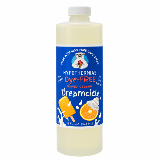 Hypothermias Dreamcicle Dye-Free Shaved Ice and Snow Cone Syrup - 16 oz