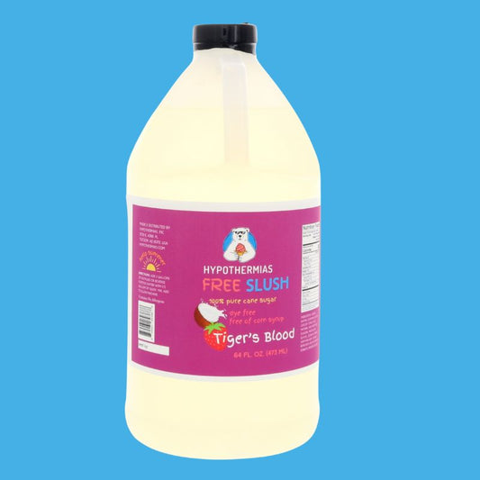 Tiger's Blood | Hypothermias Dye-FREE Slush Syrup | Half Gallon (64 fl. oz)