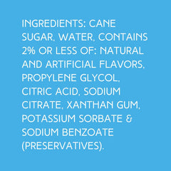 Wedding Cake - Dye-FREE Ready-to-Use Snow Cone & Shaved Ice Syrup - 100% Pure Cane Sugar