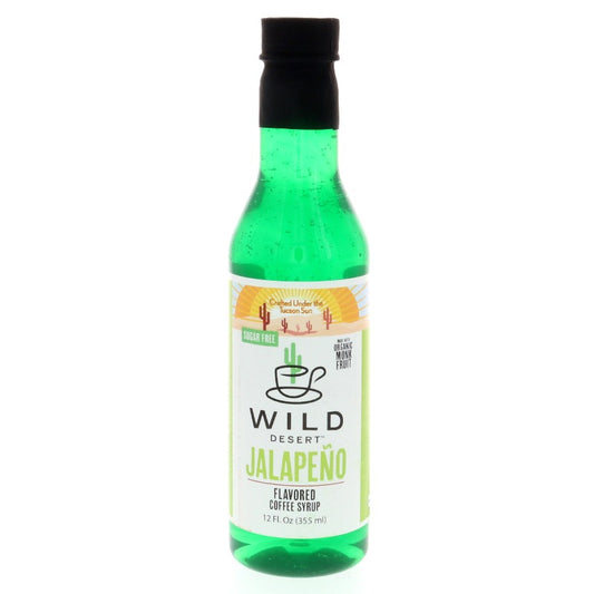 Wild Desert sugar free jalapeno coffee syrup.