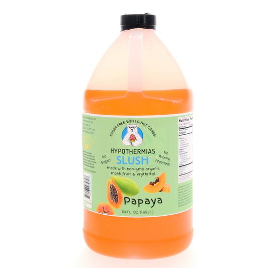 Hypothermias SUGAR FREE Slush | Monk Fruit | Papaya (Half Gallon)