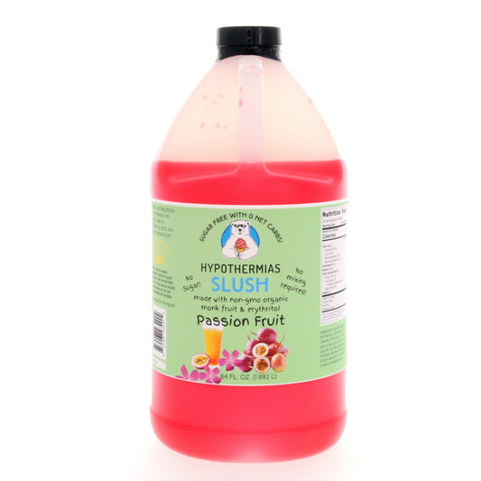 Hypothermias SUGAR FREE Slush | Monk Fruit | Passion Fruit (Half Gallon)