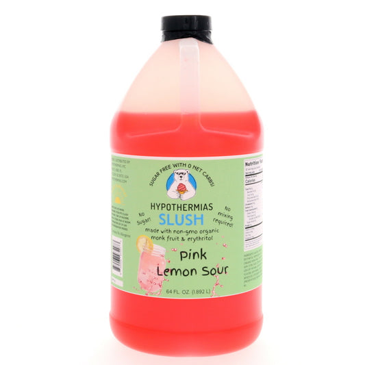 Hypothermias SUGAR FREE Slush | Monk Fruit | Pink Lemon Sour (Half Gallon)
