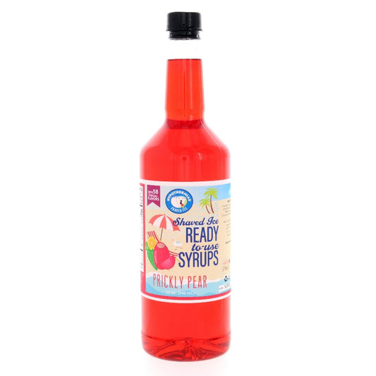 Hypothermias prickly pear pure cane sugar snow cone or shaved ice syrup 32 Fl Oz.