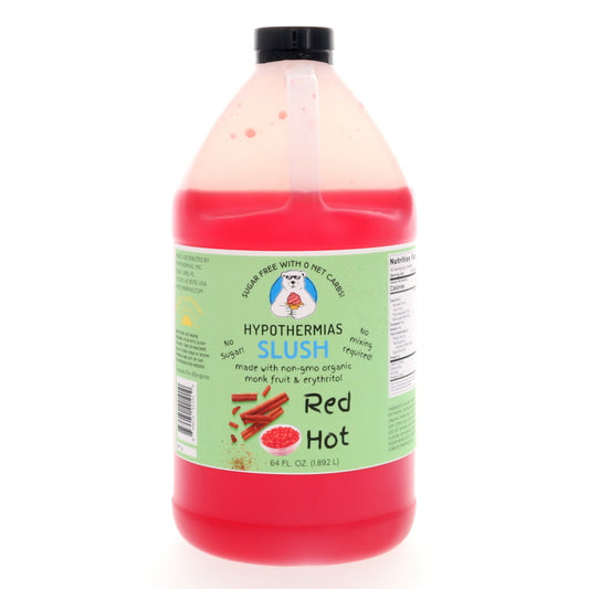Hypothermias SUGAR FREE Slush | Monk Fruit | Red Hot (Half Gallon)