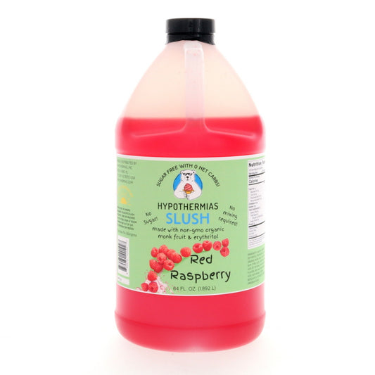 Hypothermias SUGAR FREE Slush | Monk Fruit | Red Raspberry (Half Gallon)
