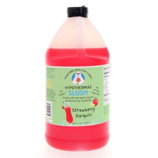 Hypothermias SUGAR FREE Slush | Monk Fruit | Strawberry Daiquiri (Half Gallon)