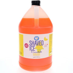 Hypothermias banana shaved ice or snow cone flavor syrup concentrate 128 Fl Oz.