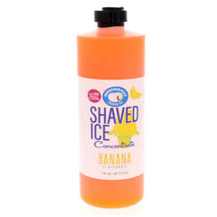 Hypothermias banana shaved ice or snow cone flavor syrup concentrate 32 Fl oz.