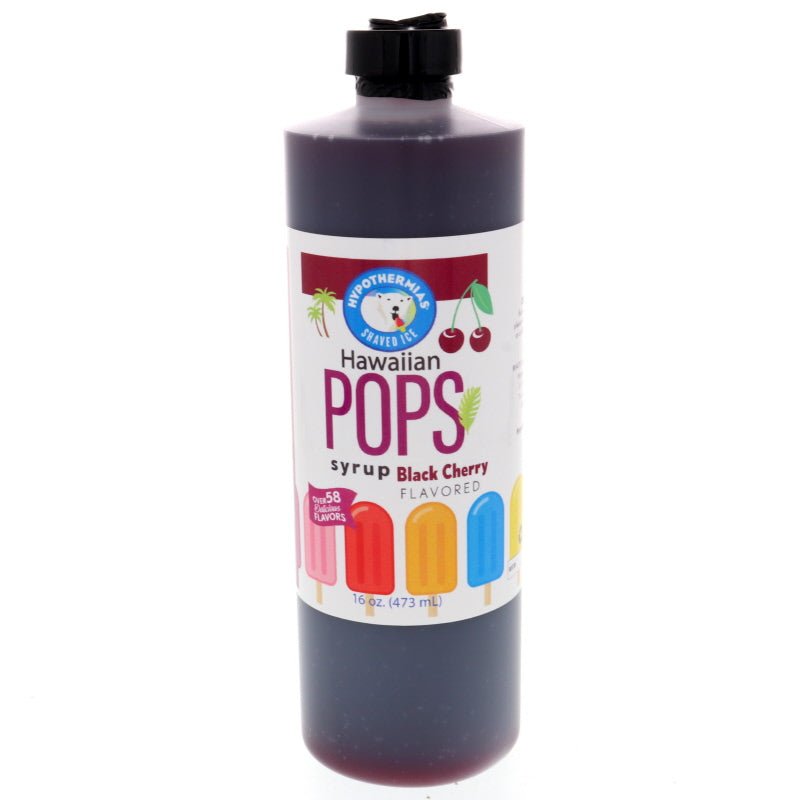 Black Cherry Hawaiian Pop Ready to Use Syrup - Hypothermias.com