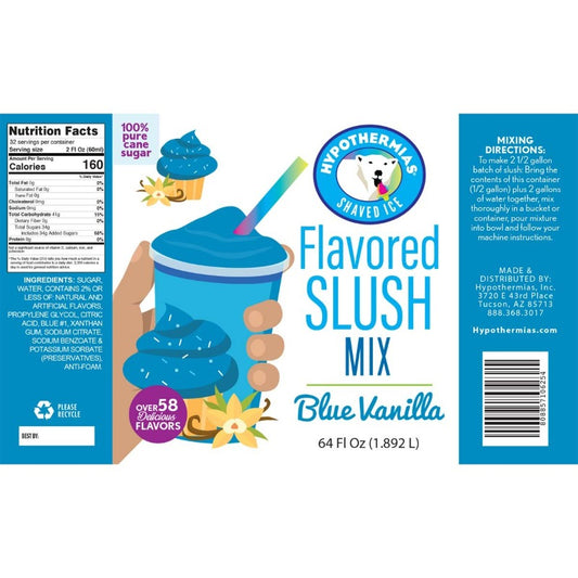 Blue Vanilla Slush Concentrate - Hypothermias.com