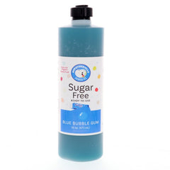 Hypothermias blue bubble gum monk fruit sweetened sugar free snow cone or shaved ice syrup 16 Fl Oz.