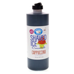 Hypothermias cappuccino shaved ice or snow cone flavor syrup concentrate 16 Fl Oz.