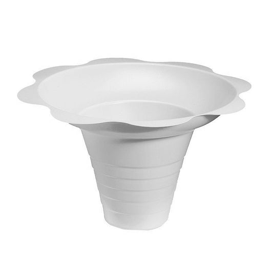 Case of 250 Flower Cups White (8 ounce, biodegradable) - Hypothermias.com