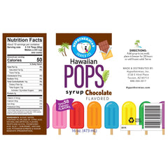 Chocolate Hawaiian Pop Ready to Use Syrup - Hypothermias.com