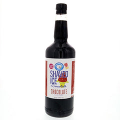 Hypothermias chocolate shaved ice or snow cone flavor syrup concentrate 32 Fl Oz.
